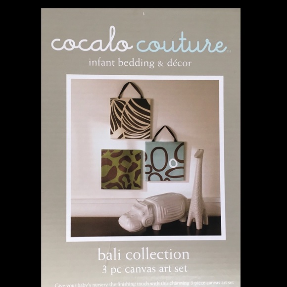 NEW IN BOX SET OF 3 Canvas BALI COLLECTION - Picture 3 of 5